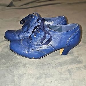 Blue Kitten heels